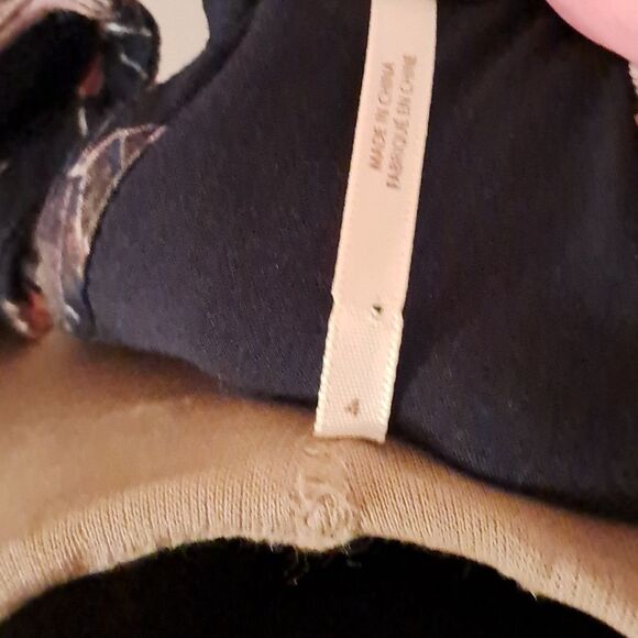 *Final Price* Free People Dress Women's 4 Navy Blue Pink Floral Boho Summer - Picture 14 of 16